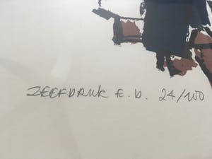 Ellen Meuwese - 3 originele zeefdrukken in identieke lijsten kopen? Bied vanaf 240!