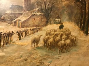 Jan Beaufort - Schaapskudde bij Laren kopen? Bied vanaf 1!