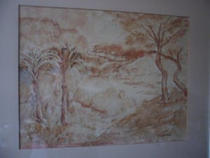 Jacobus Doeser - Gouache, "Landschap". kopen? Bied vanaf 10!