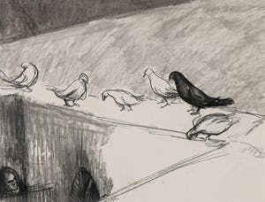 Luis Filcer - Houtskool en pen, The Peace (fiction) kopen? Bied vanaf 1!