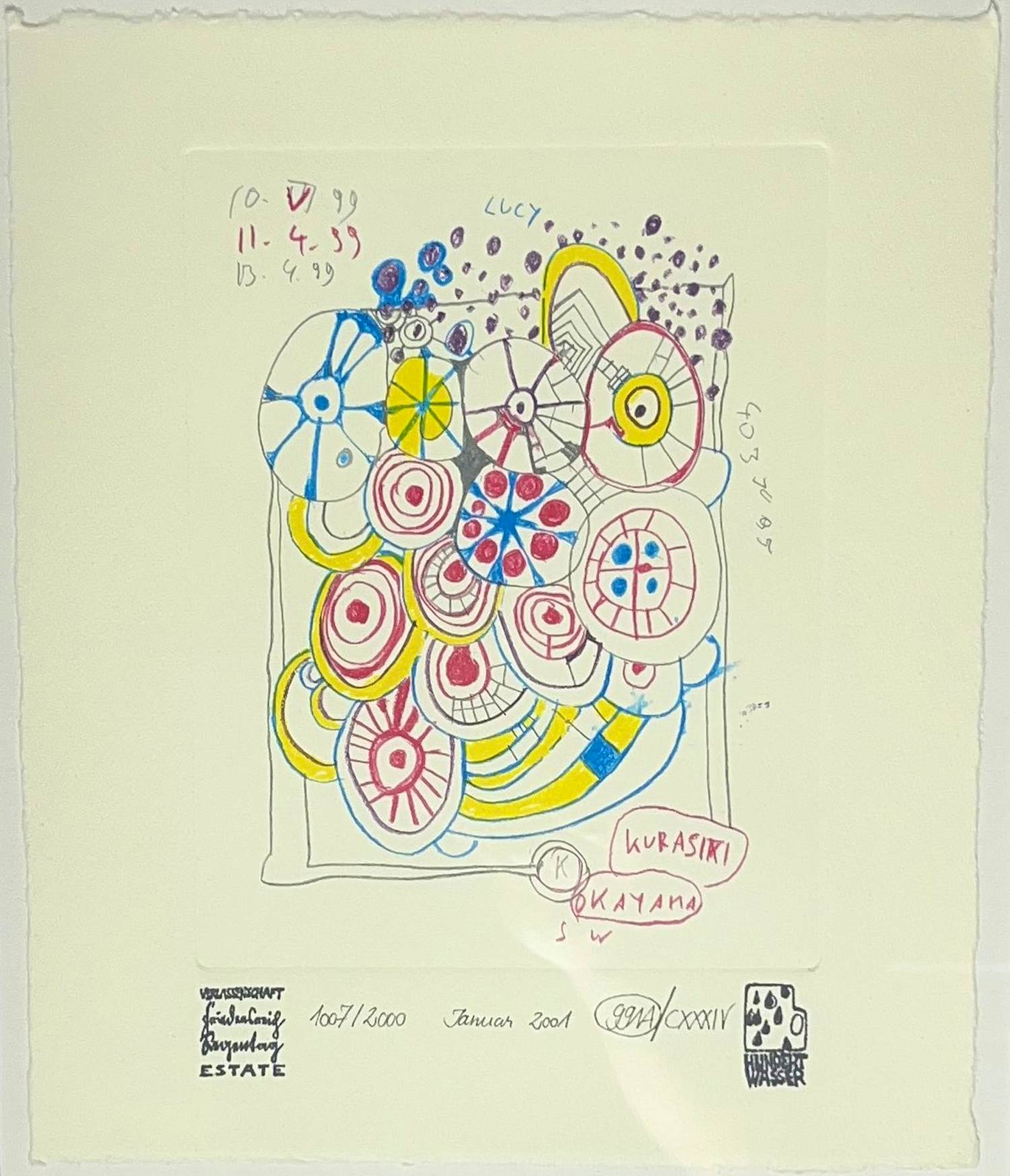 AcheterFriedensreich Hundertwasser - Kritzelzeichnungen? Enchérissez de 245!