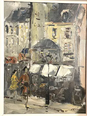 Jan Kelderman - Stadsgezicht Parijs kopen? Bied vanaf 100!