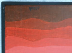 Niet of onleesbaar gesigneerd - Surrealistisch 5-Luik uit 1971 - Acrylverf op board - ingelijst kopen? Bied vanaf 1!