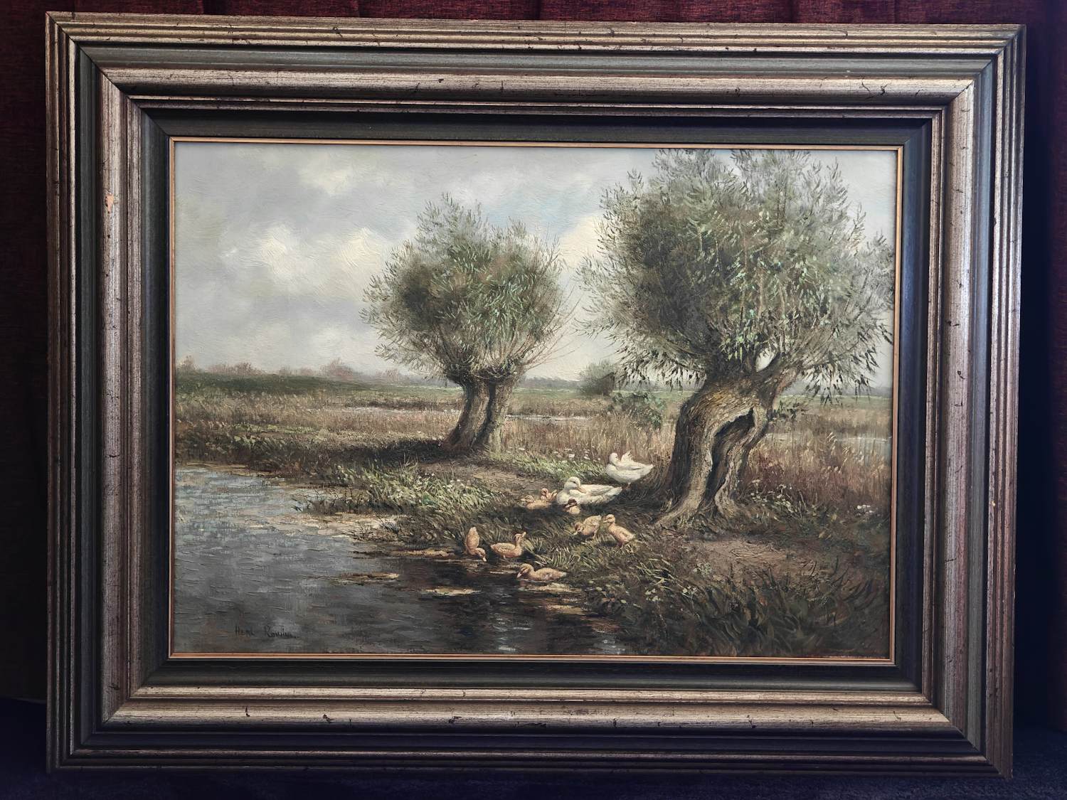 Henk Roosink - Eenden in polderlandschap kopen? Bied vanaf 195!