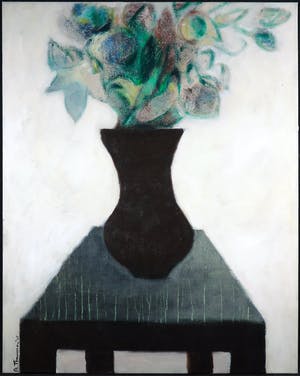 Marieke Thomassen - Acryl op doek, Bloemen in Vaas (Groot) kopen? Bied vanaf 1!