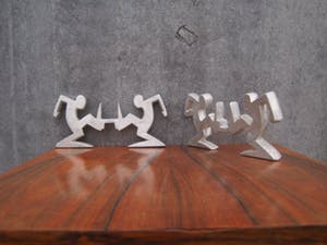 Osvaldo Cavandoli - La Linea kandelaar/beeldjes kopen? Bied vanaf 35!