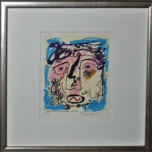 Kees Salentijn - Gezicht, schitterend gelijst!! kopen? Bied vanaf 85!