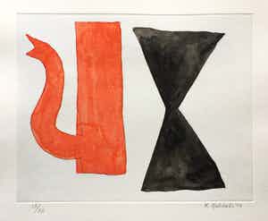 Klaas Gubbels - ets met aquarel ingekleurd ‘Soestdijk’ - 2014 verkocht voor € 275!