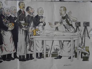 Niet of onleesbaar gesigneerd - karikaturen van artsen van de Medische Faculteit in Parijs. kopen? Bied vanaf 1!