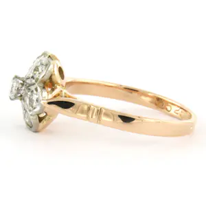 14k bicolour gouden ring met briljant geslepen diamant tot. 0.36ct – F/G - VS/SI kopen? Bied vanaf 510!