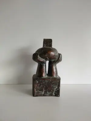 Theo Schreurs - Bronzen “Vitruvius “ beeld kopen? Bied vanaf 25!
