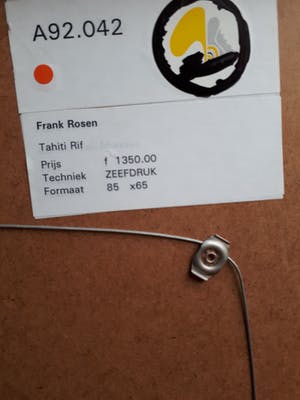 Frank Rosen - TAHITI RIF, kleine oplage van 55 ! kopen? Bied vanaf 50!