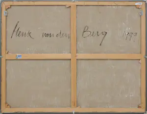 Henk van den Berg - Olieverf op doek, Zonder titel - Ingelijst (Zeer groot) kopen? Bied vanaf 750!