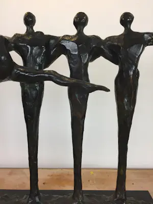Corry Ammerlaan - Bronzen sculptuur | 'Balans' (ZEER GROOT, UNIEK WERK) kopen? Bied vanaf 300!