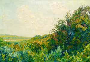 Ad Blok van der Velden - Texel, olieverf op doek (laatste keer, in prijs verlaagd!!!) verkocht voor € 975!