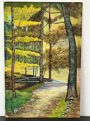 Buy Johannes van Lingen - Bospaadje in Hollandsche Rading? Bid from 75!