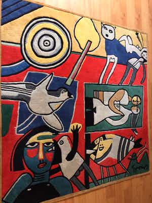 Corneille - Prachtig origineel vloerkleed van Corneille verkocht voor € 850!