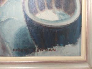 Hubert Bekman - Winterlandschap boerderij Limburg - olieverf ca. 1935 kopen? Bied vanaf 650!