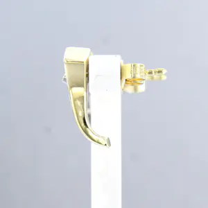 14k bicolour gouden oorknoppen bezet met briljant geslepen diamant tot. 0,10ct kopen? Bied vanaf 310!