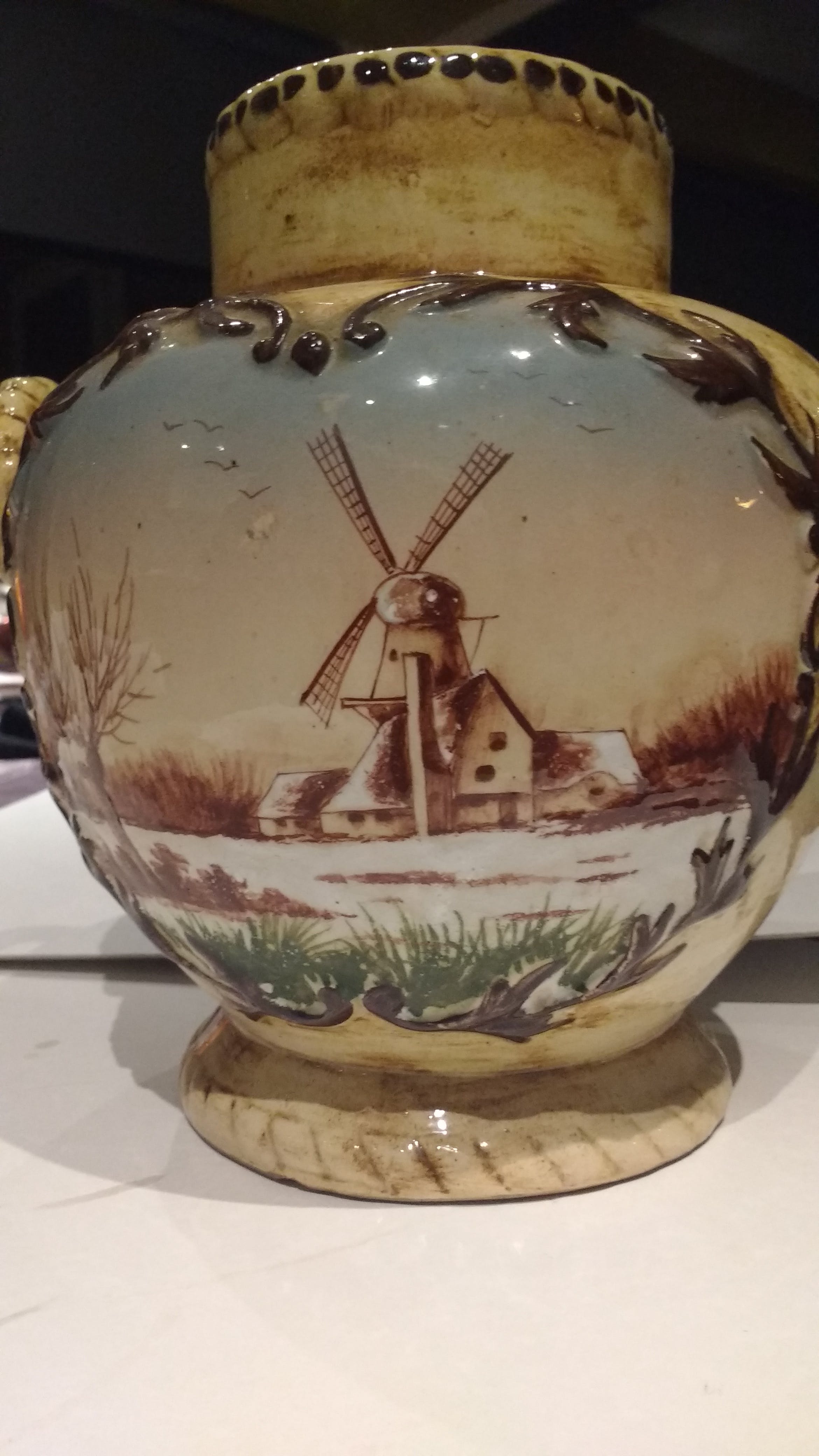 Niet of onleesbaar gesigneerd - Landerij met molen in sneeuwlandschap kopen? Bied vanaf 1!