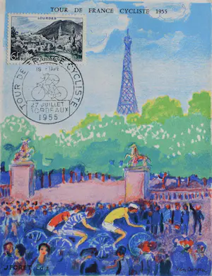 Kees van Dongen - Ansichtkaart - Tour de France cycliste 1955 - 19e Etappe Pau - Bordeaux kopen? Bied vanaf 30!