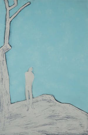 Marc Kuyper - Ets en aquatint, Man as a Rock - Ingelijst kopen? Bied vanaf 1!