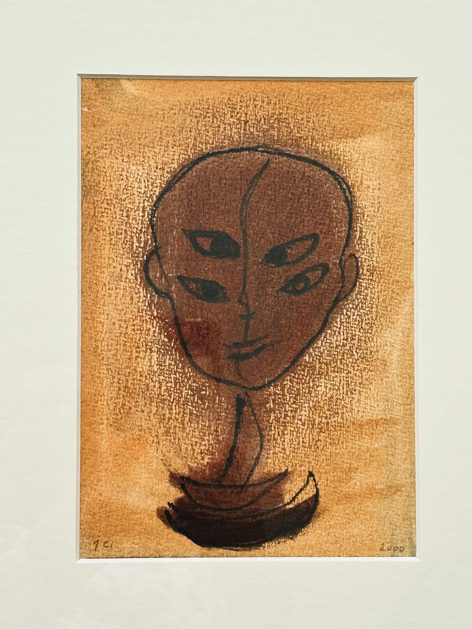 Buy Johan Claassen - Zwevend hoofd met lijst!? Bid from 265!