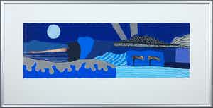 Ronald Boonacker - Zeefdruk, Aruba - Ingelijst (Groot) verkocht voor € 40!