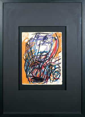 Karel Appel - Litho uit de uitgave Rhapsodie de ma nuit - Ingelijst verkocht voor € 1!