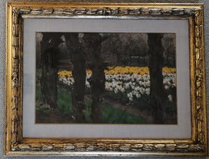 Anton L. Koster - Bloembollenveld bij de "Glip" (Heemstede) kopen? Bied vanaf 1950!