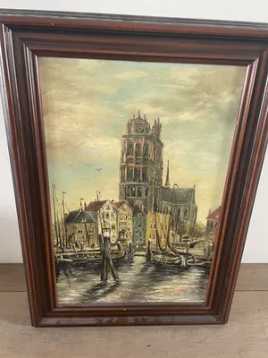 Niet of onleesbaar gesigneerd - Stadsgezicht kopen? Bied vanaf 1!