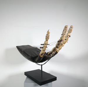 Teke - Leer en been, Harp kopen? Bied vanaf 350!