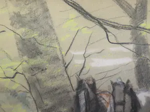 Anton Mauve (sr.) - Man met paardenkar in een boslandschap kopen? Bied vanaf 180!