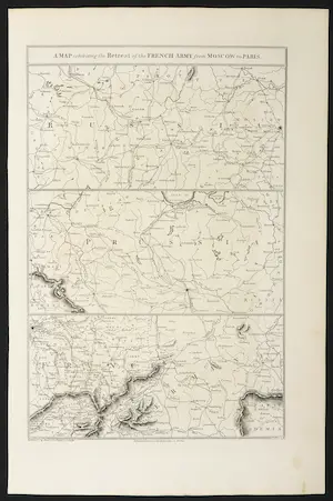 William Milton - Litho, A Map exhibiting the Retreat of the French Army from Moscow to Paris kopen? Bied vanaf 10!