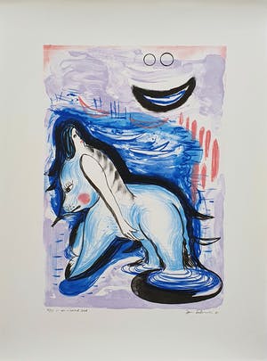 Jan de Bruin - In een vreemd bed | Litho kopen? Bied vanaf 35!