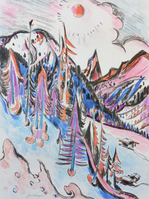 AcheterJan Wiegers - Landschap Ticino, handgesigneerde litho? Enchérissez de 125!