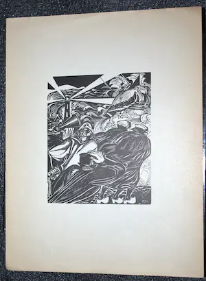 Fokko Mees - 5 houtgravures 1925, in genummerde map kopen? Bied vanaf 45!