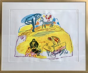 Pieter Defesche - Figuren en Haan met Ezel kopen? Bied vanaf 200!