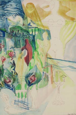 Joe Wols - Aquarel, Begrijp het dan toch - Ingelijst kopen? Bied vanaf 1!