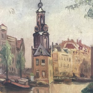 Niet of onleesbaar gesigneerd - 'Westertoren' David Querido (1891-1943) kopen? Bied vanaf 1!