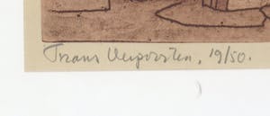 Frans Verpoorten - Ets en aquatint, Zonder titel - Ingelijst kopen? Bied vanaf 1!