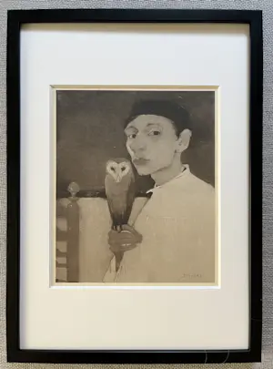 Jan Mankes - Originele Heliogravure - Zelfportret met Uil 1923 kaufen? Bieten Sie von 150!