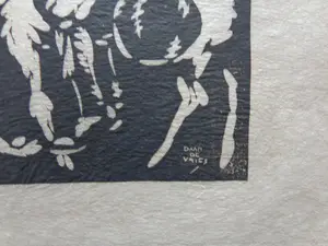 Daan de Vries - LOT VAN 4 STUKS / ZW-W HOUTSNEDE / SIG kopen? Bied vanaf 40!