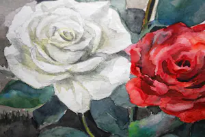 Buy Aart van Dobbenburgh - zeldzame aquarel van 4 rozen? Bid from 250!