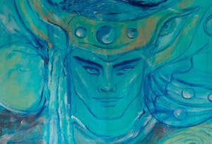 Kiss Riemvis - Olieverf op doek, z.t. Droomfiguren, Ingelijst (Zeer groot) kopen? Bied vanaf 1!