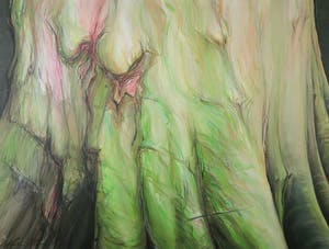 Wim de Bruin - Acryl op doek, Boomvoet (Groot) kopen? Bied vanaf 1!