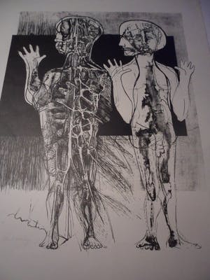 Aat Verhoog - Zonder Titel - Litho - 75/100 - Gesigneerd kopen? Bied vanaf 15!