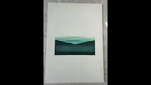 Claudia Keller - Turquoise landschap kopen? Bied vanaf 50!