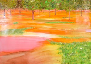 Martin Heijnen - Acryl op papier, Landschap (Groot) kopen? Bied vanaf 1!