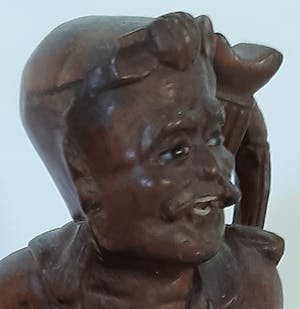 Curiosa - Jager op olifant figuur uit Indonesië kopen? Bied vanaf 1!